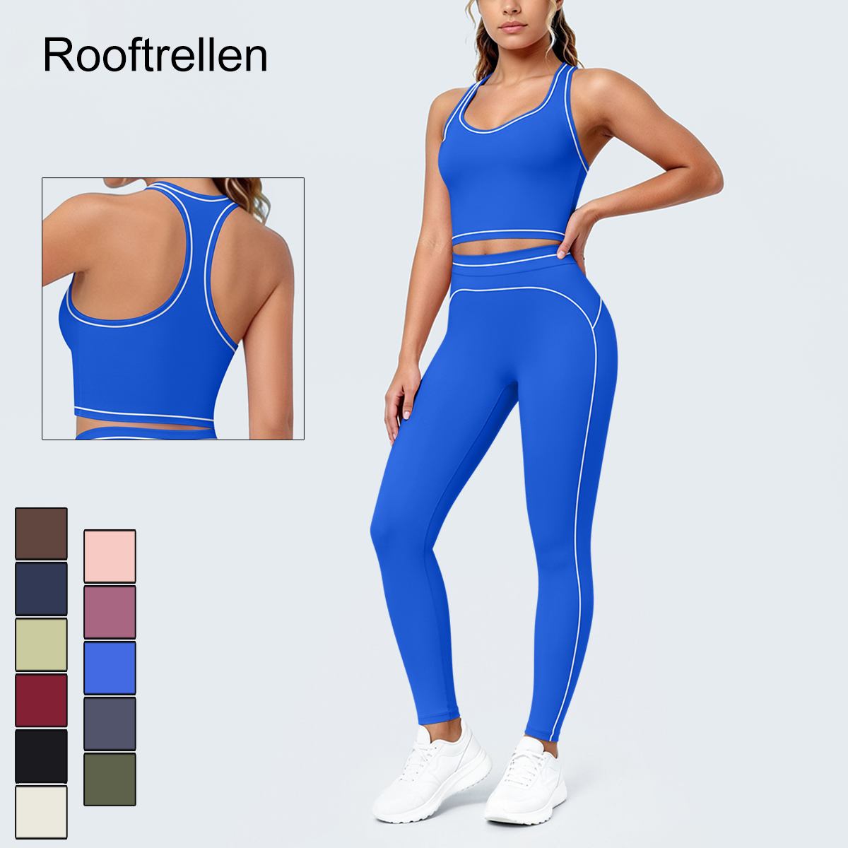 Yoga Fitness Kleidung - Damen Sommer Fitness Yoga Set Atmungsaktive