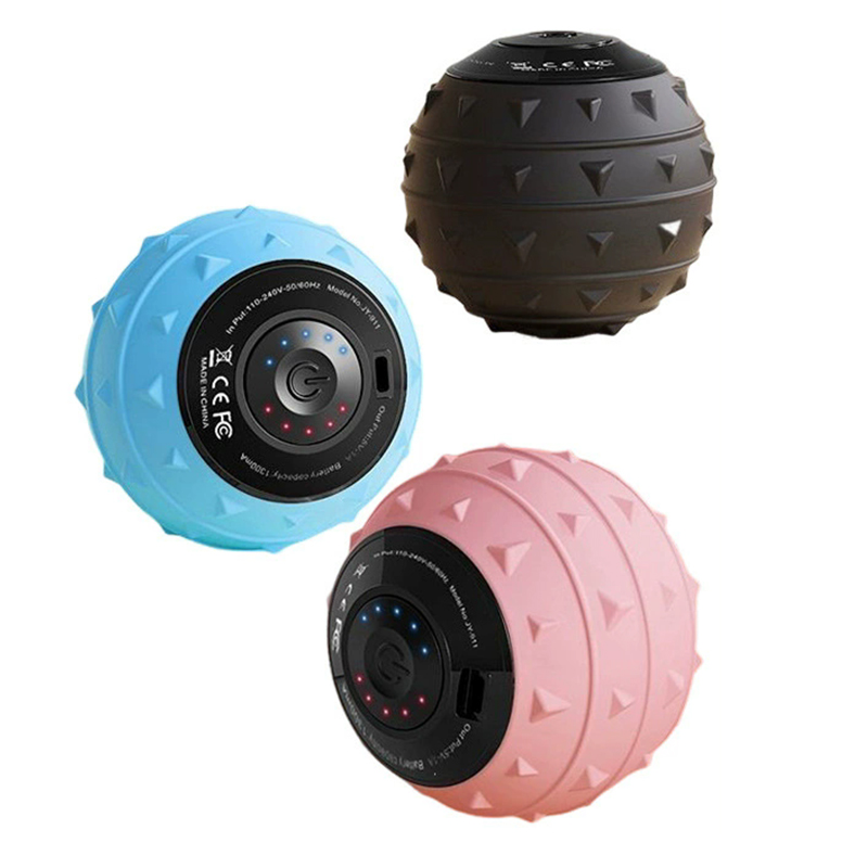 Yoga Fitness Ball - Elektrische Yoga-Massageball, Tragbares Vibrationsgerät zur Muskelspannungslinderung