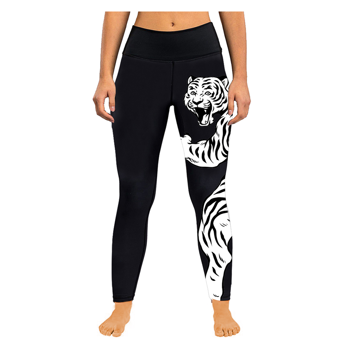 Yoga Fitness Fit Club - Yogahosen für Damen, Tiger-Sport-Leggings, Surfhosen, MMA-Boxen,