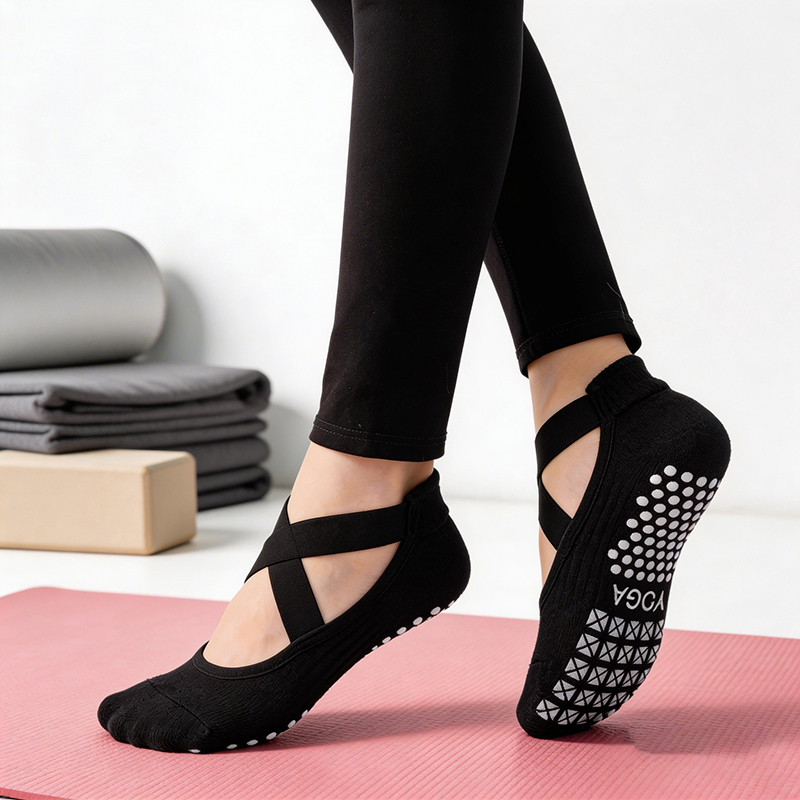 Yoga Dance & Fitness Center Llc - Damen Rutschfeste Yoga-Socken Silikon Indoor Baumwolle