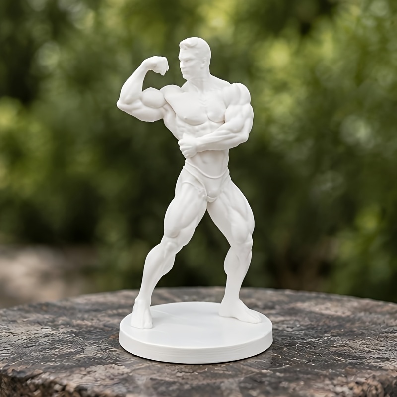 Yoga And Fitness Studio - 1/2-teilige Fitness-Trainer-Skulptur, die die Kraft und