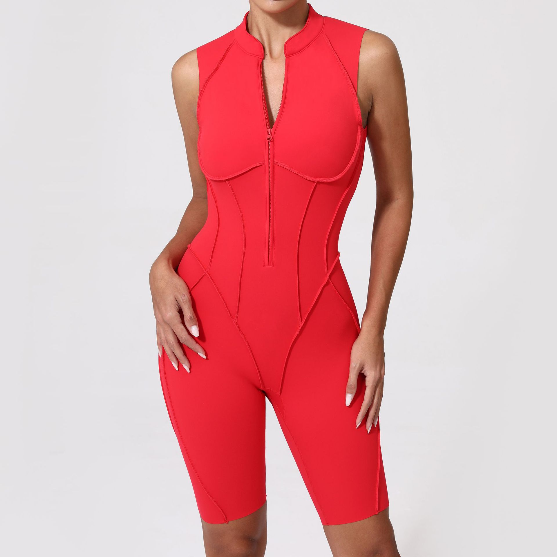 Reißverschluss-Jumpsuit Damen  – Yoga Overall Fitness Bewertung und Preis