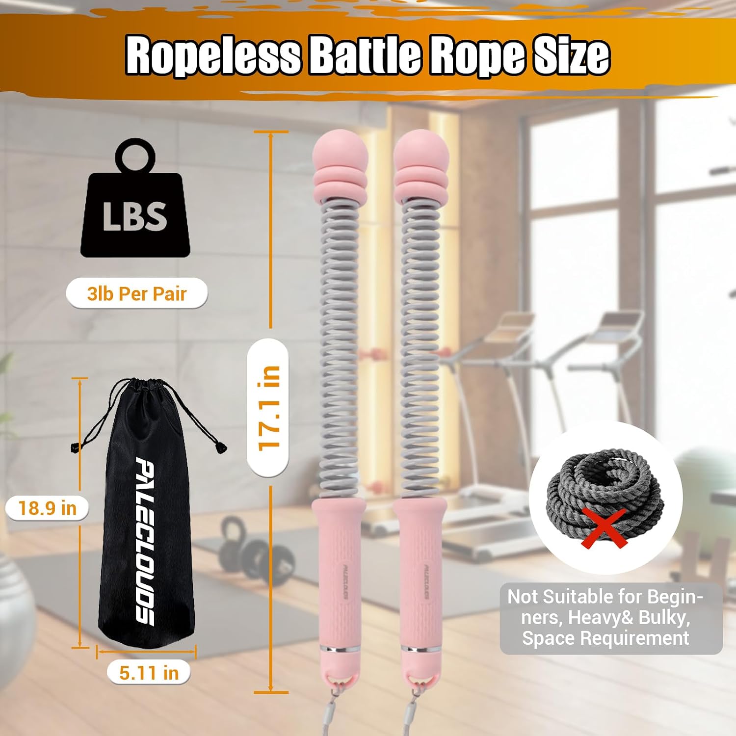 Tragbare Seillose Battle Ropes – Battle Rope Exercise Bewertung und Preis