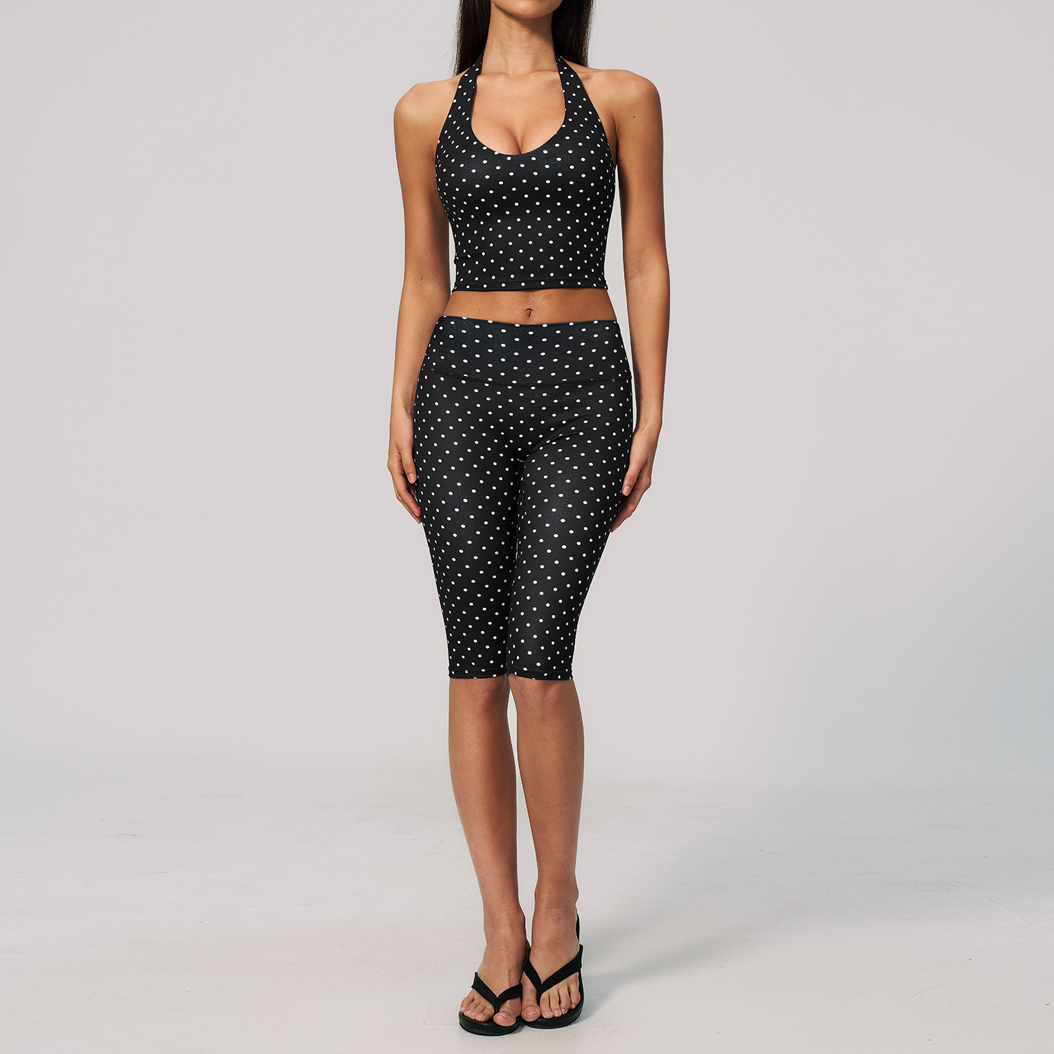 STYLISH LADY Polka Dot Halter  – Yoga Fitness Fit Club Bewertung und Preis