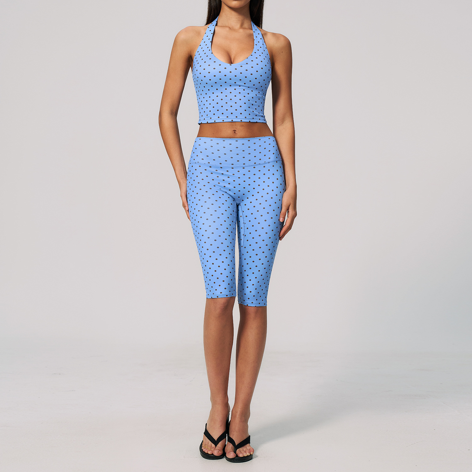 STYLISH LADY Polka Dot Halter  – Yoga Fitness Fit Club Bewertung und Preis